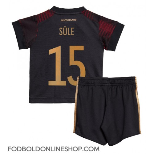 Tyskland Niklas Sule #15 Udebane Trøje Børn VM 2022 Kortærmet (+ Korte bukser)